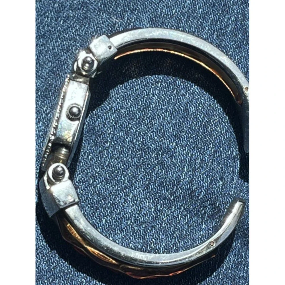 Avon Size ONE SIZE Octagonal Crystal Bezel Watch with Black Band